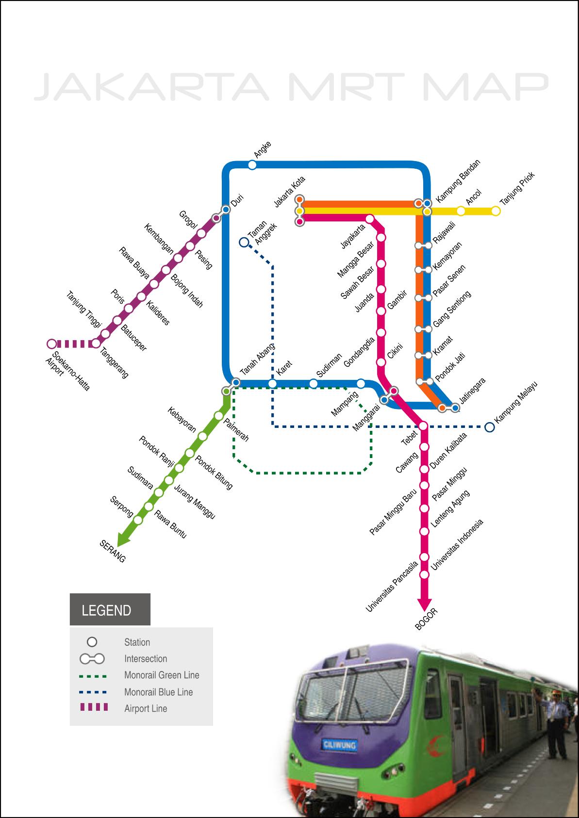 Jakarta MRT Map  Cradle Of Life, Where Live Is About To 